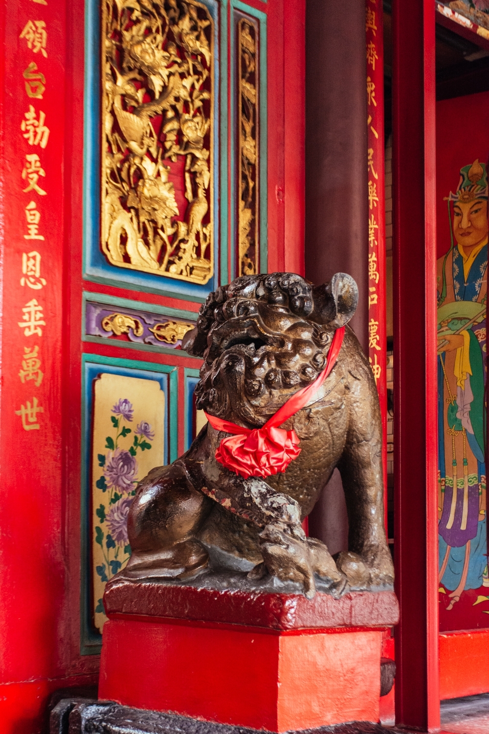 新社宮石獅子(龍)